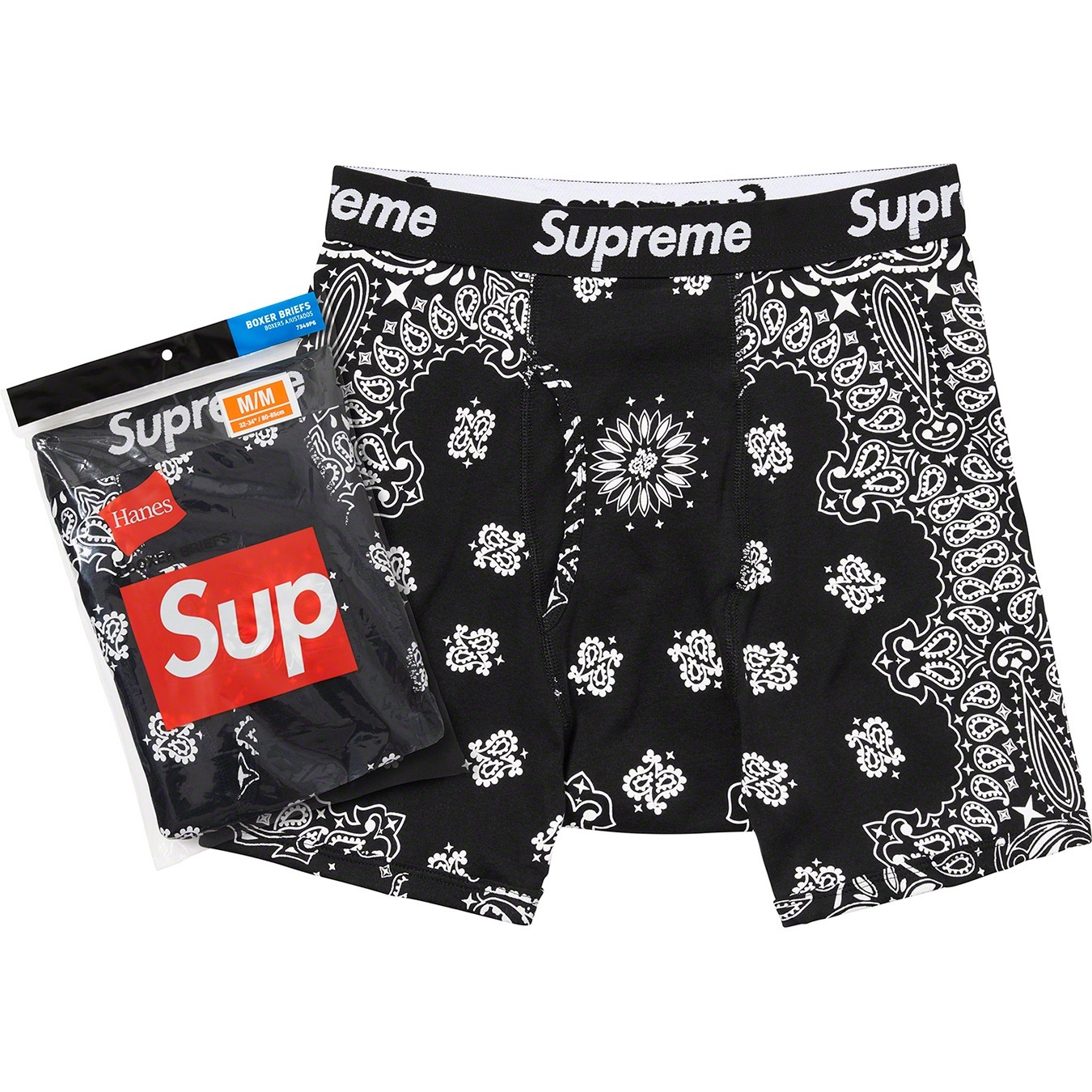 Supreme®/Hanes® Bandana Boxer Briefs (2 Pack) view 4